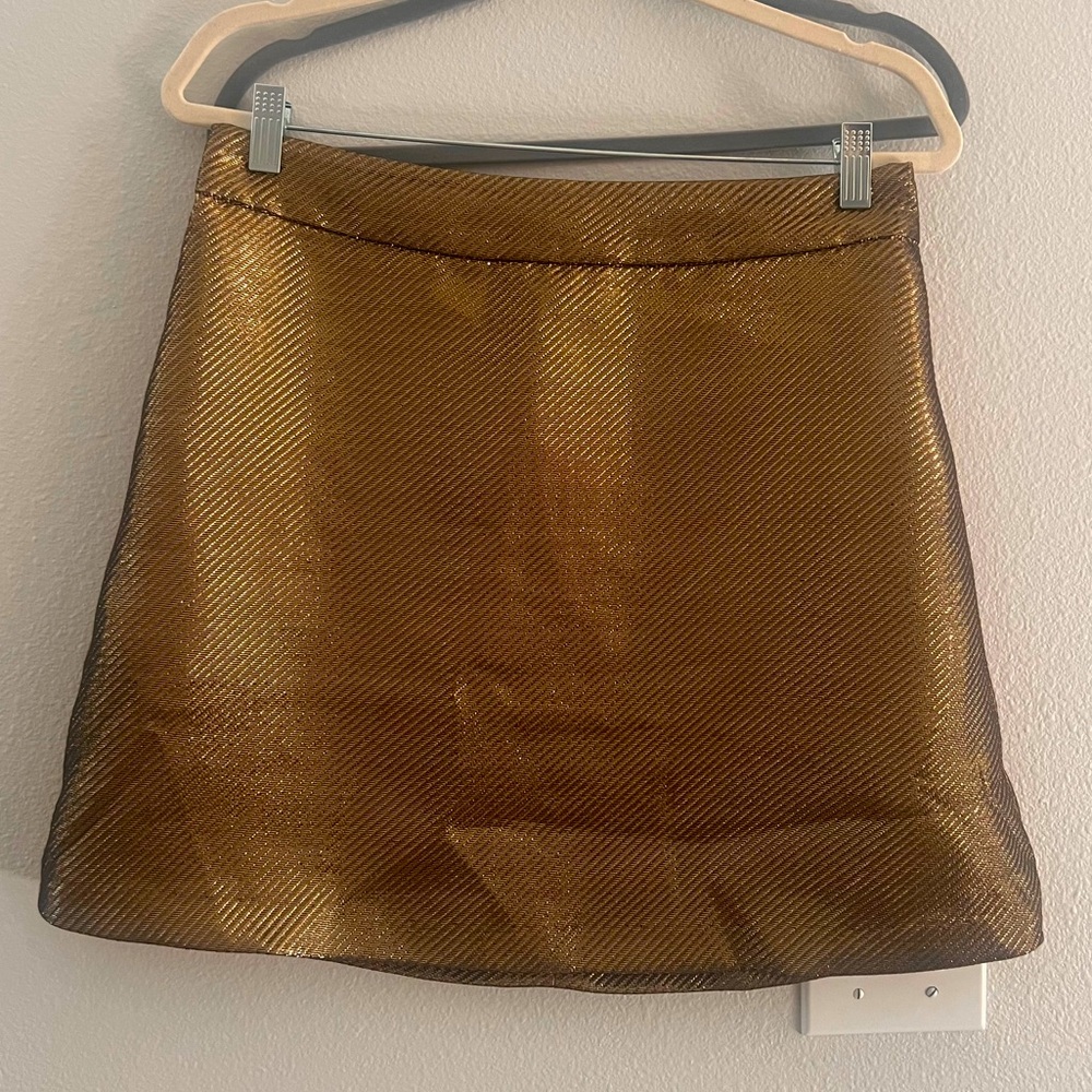 Gold and black party skirt